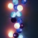 Petite guirlande de boules lumineuses bleu dégradé