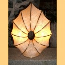 Lampe en soie "Venise" - Cr&egrave;me avec incrustations