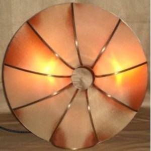 Lampe design en soie "Donut"
