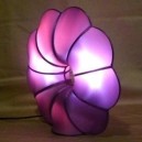 Lampe en soie "Fleur" 40x40