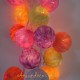 Guirlande de 35 boules multicolores